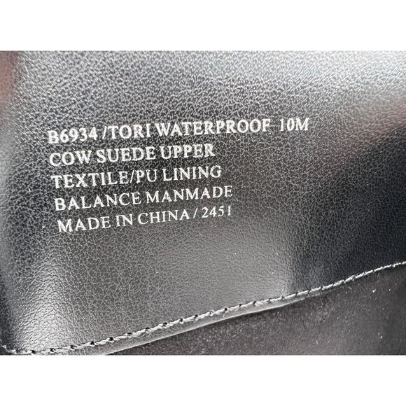 AQUA COLLEGE WOMENS TORI WATERPROOF TALL SUEDE CLASSIC BOOT BLACK 10M NEW - Picture 4 of 10